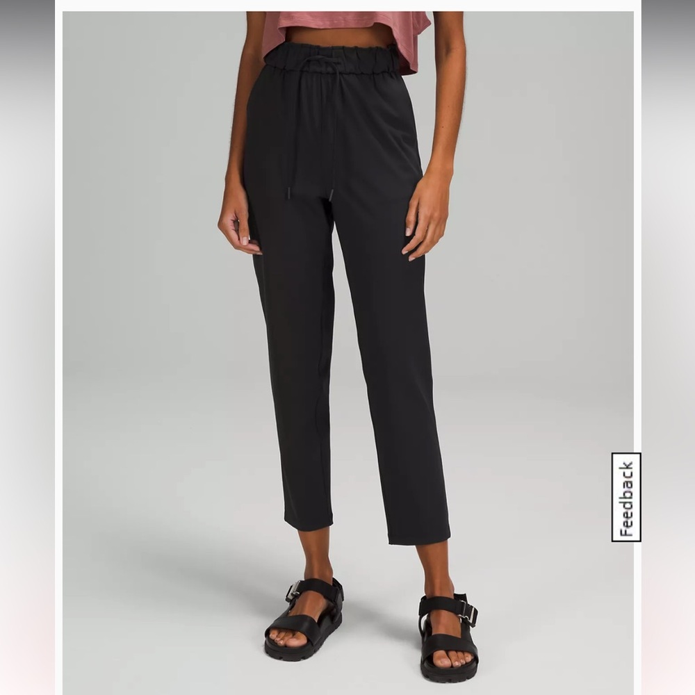 lululemon Stretch high-rise pant 7/8 length black size 2